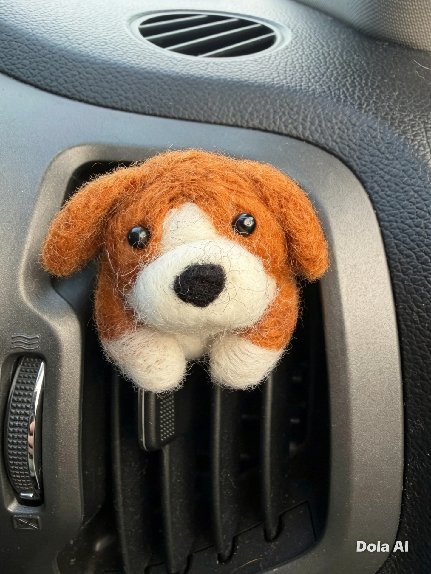 Beagle Fresh | Handmade Needle Felted Beagle Dog Car Freshener | Wooly Whiffs NZ