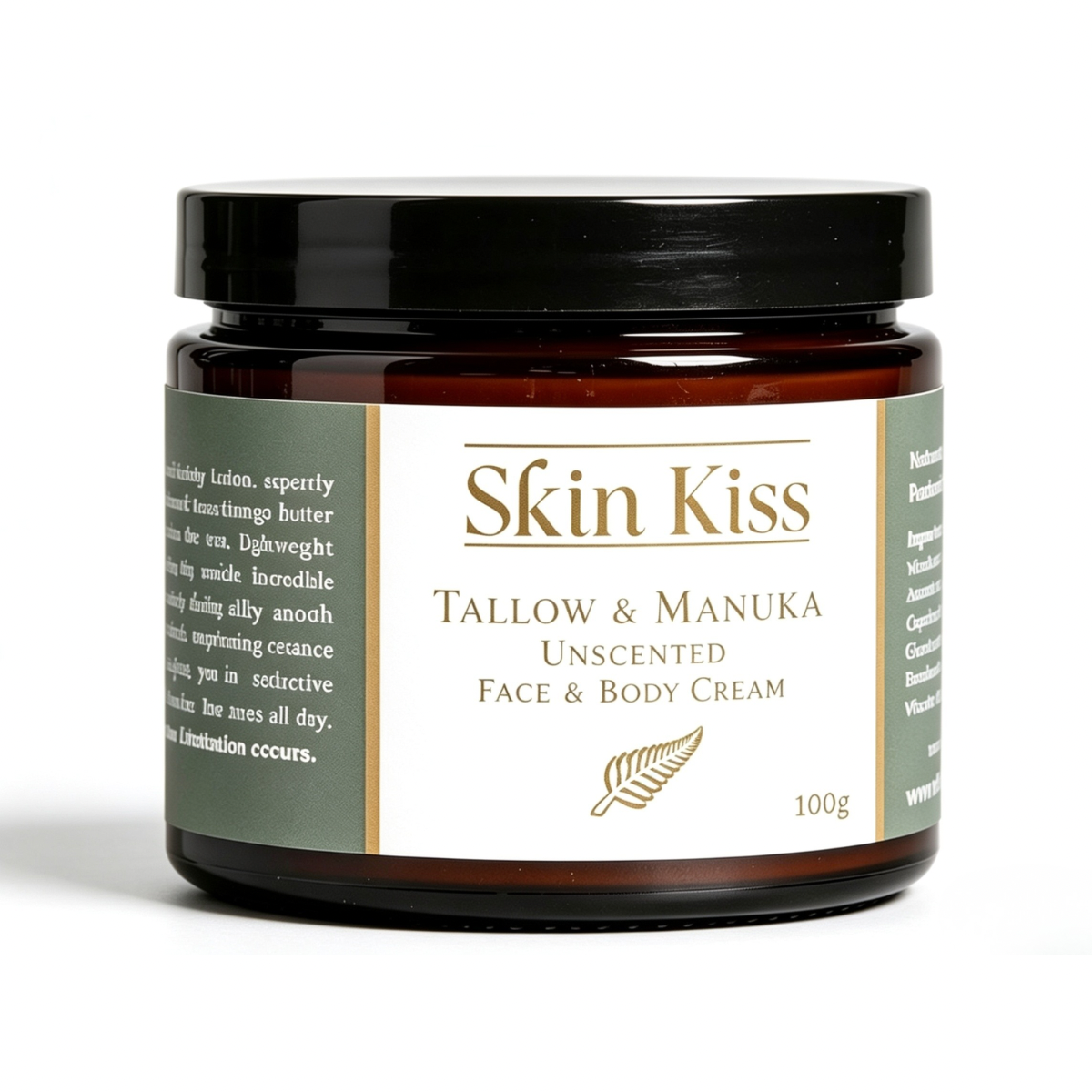 Tallow & Manuka Unscented Face & Body Balm – 100g