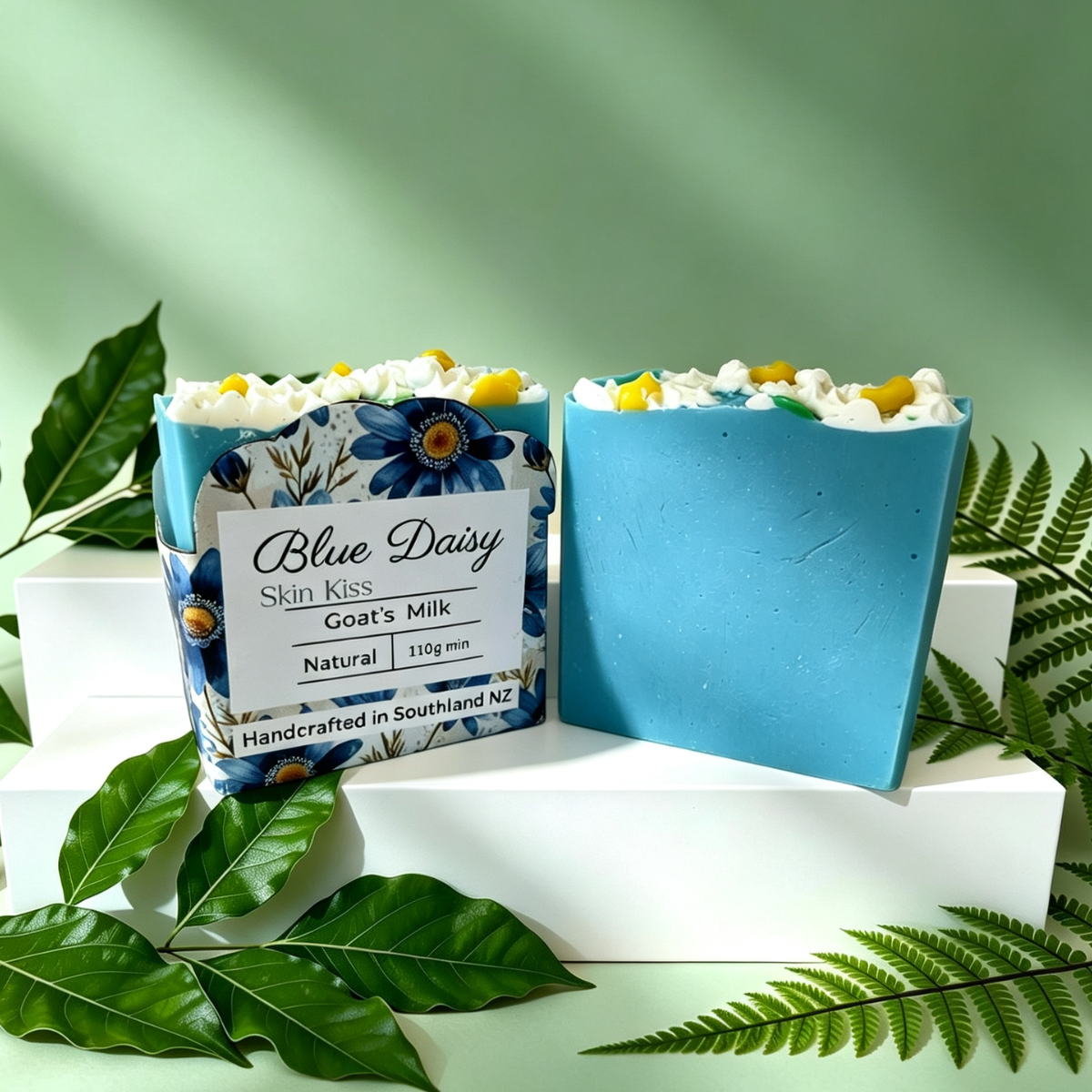 Blue Daisy | Fresh Floral Artisan Soap Bar