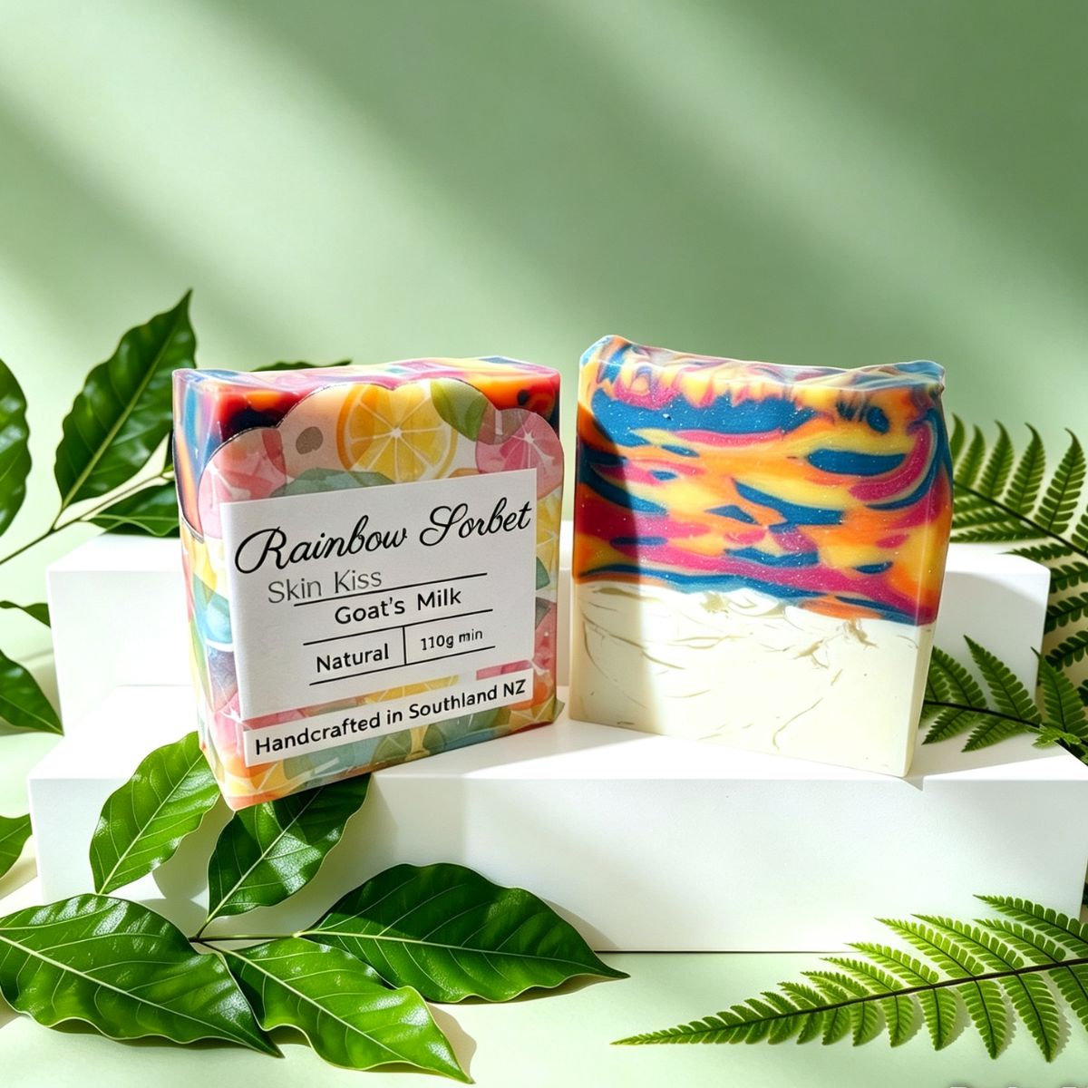 Rainbow Sherbet | Fun Fruity Artisan Soap Bar