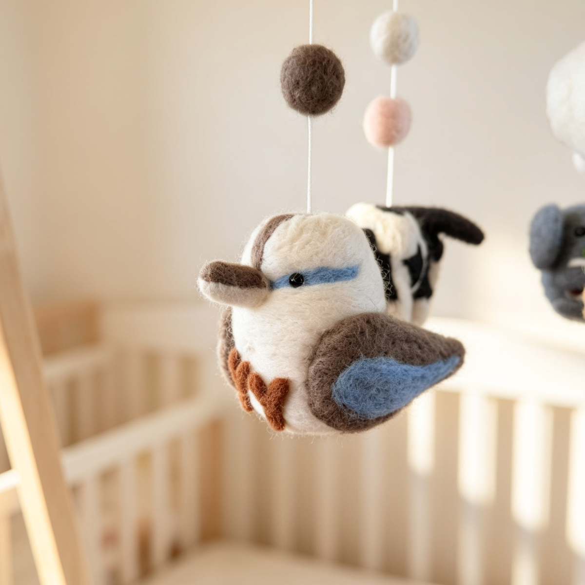 Kiwi Aussie Adventures Needle Felted Mobile