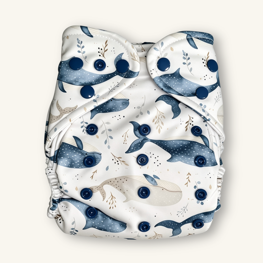 Whale Tales Cloth Nappy