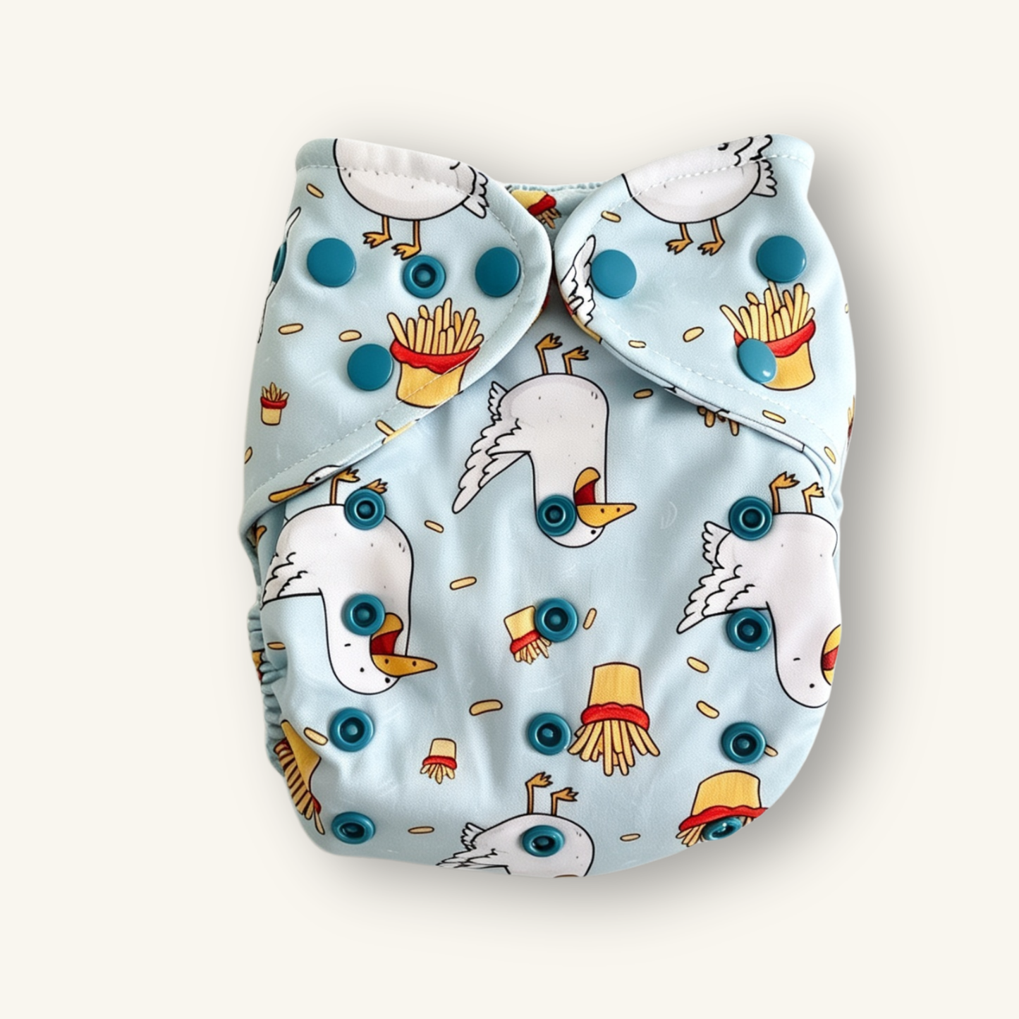 Hungry Seagulls Cloth Nappy