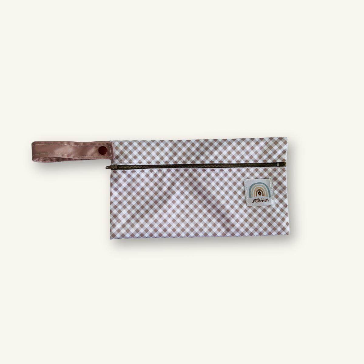 Toffee Gingham Wet Bag
