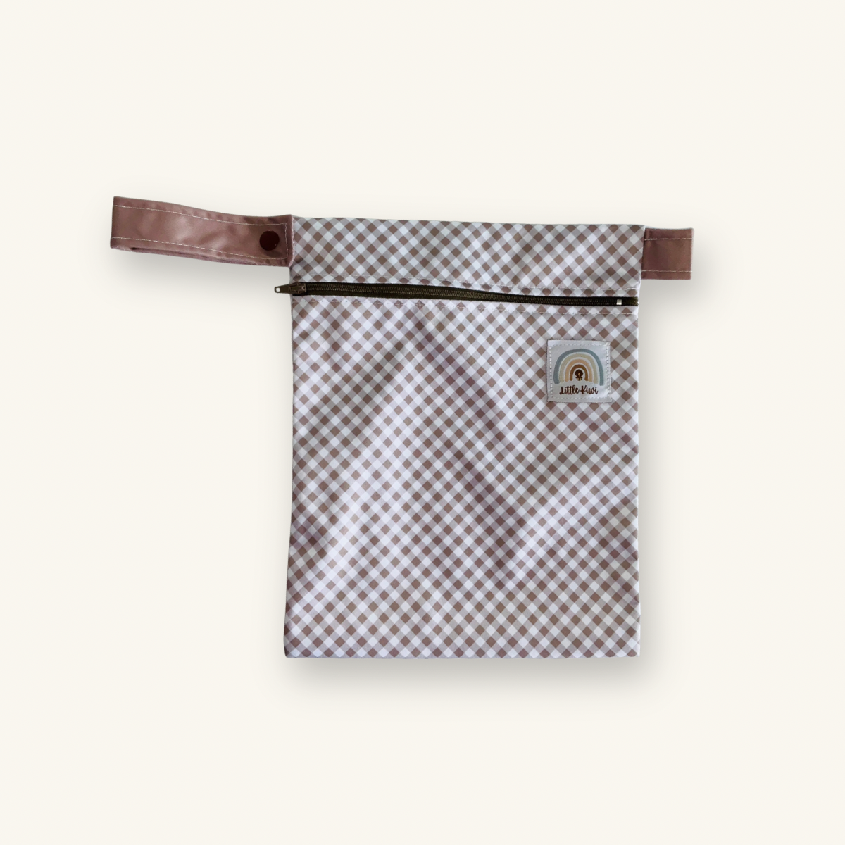 Toffee Gingham Wet Bag