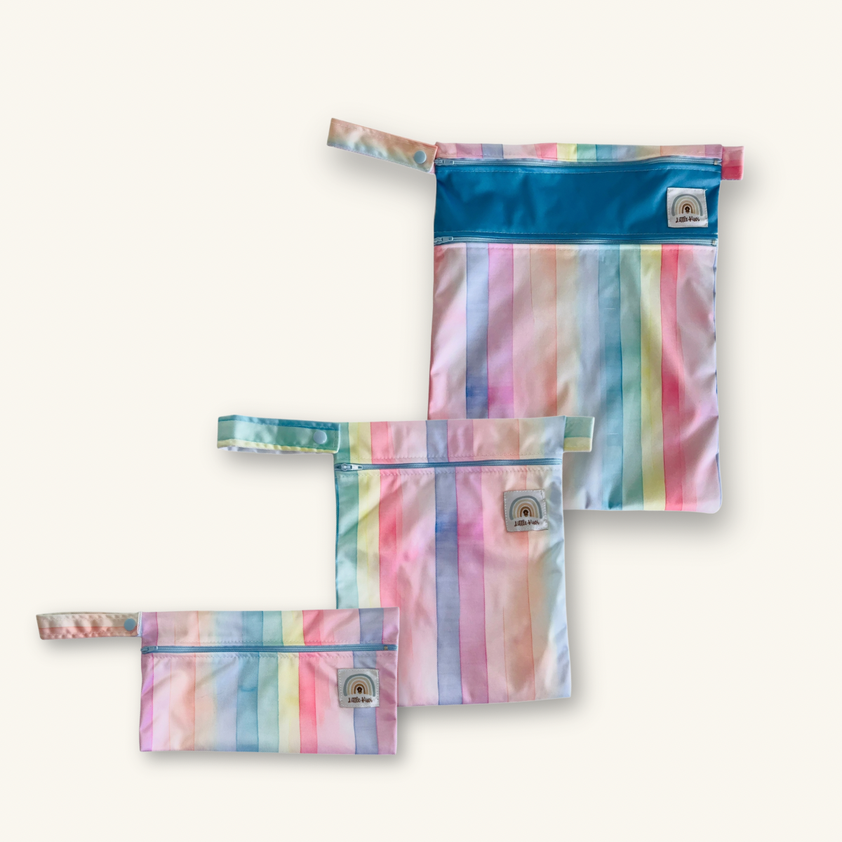 Pastel Stripes Wet Bag