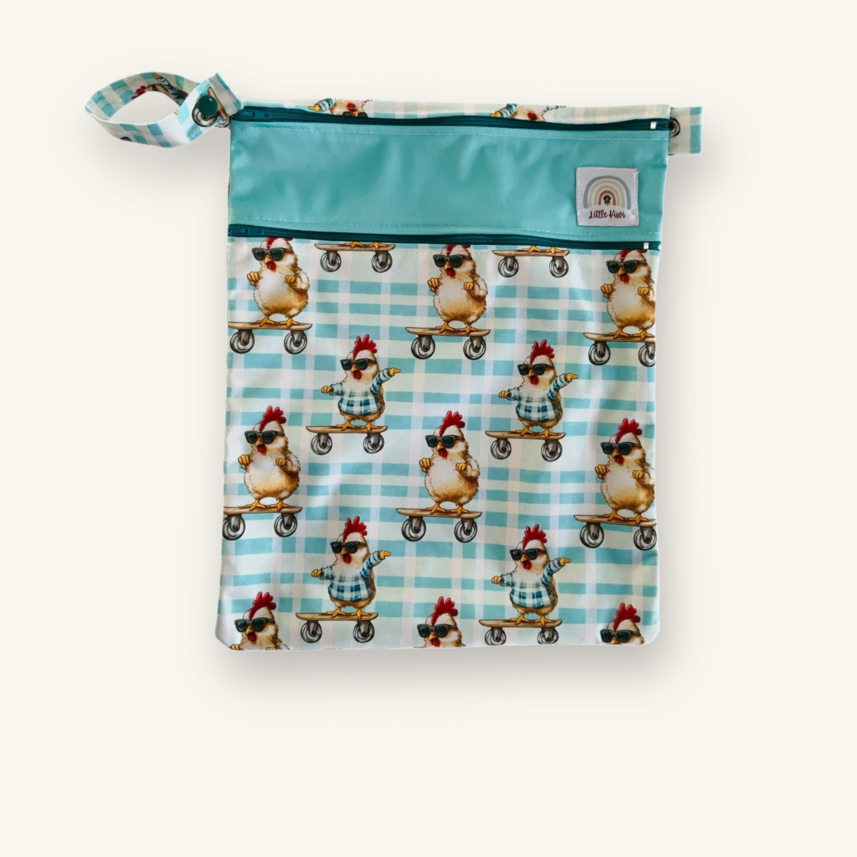 Rolling Roosters Wet Bag