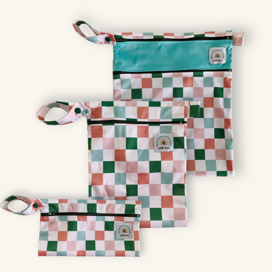Boho Check Wet Bag