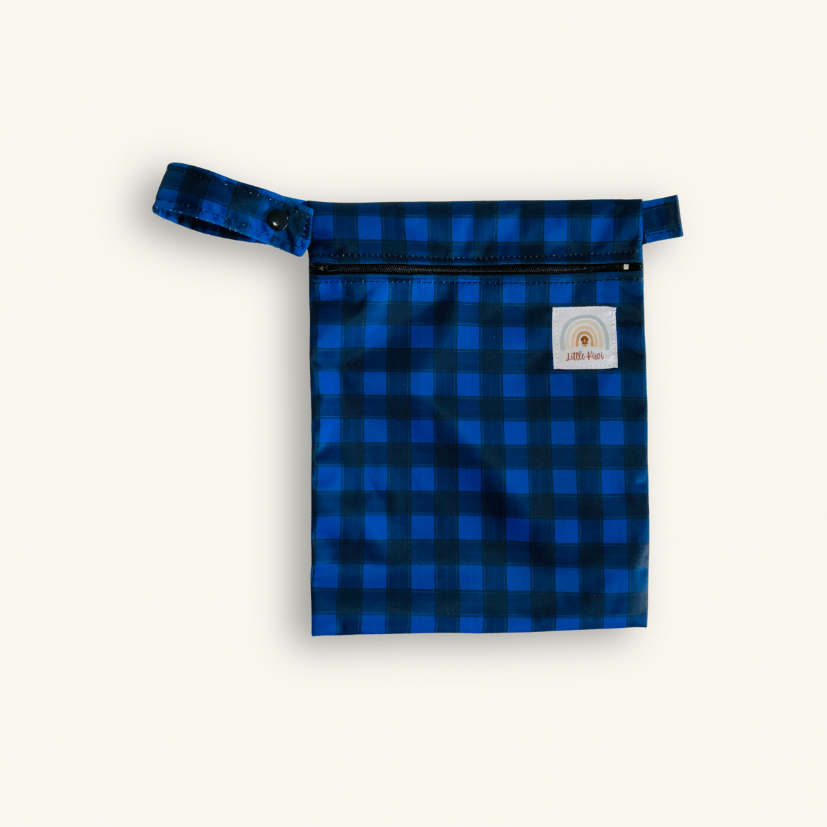 Navy Check Wet Bag