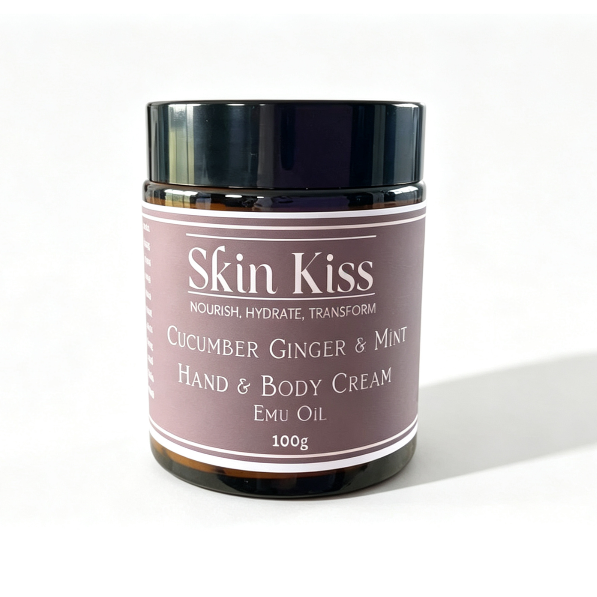 Skin Kiss Cucumber Ginger & Mint Hand & Body Cream with Emu Oil