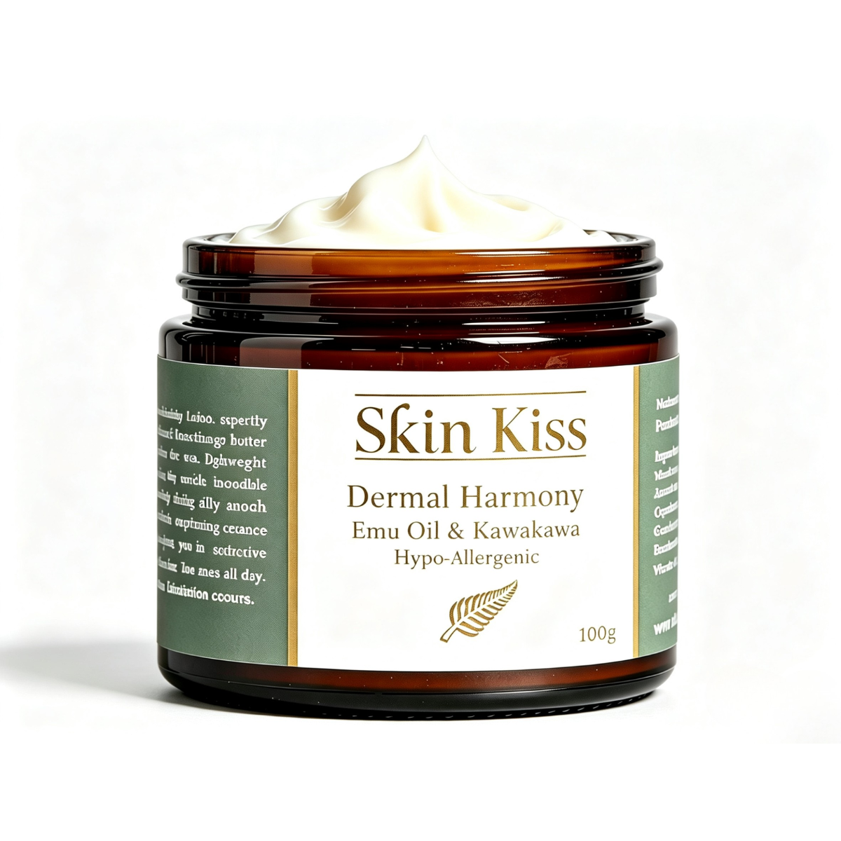 Dermal Harmony Emu Oil & Kawakawa Hypo-Allergenic Cream – 100g