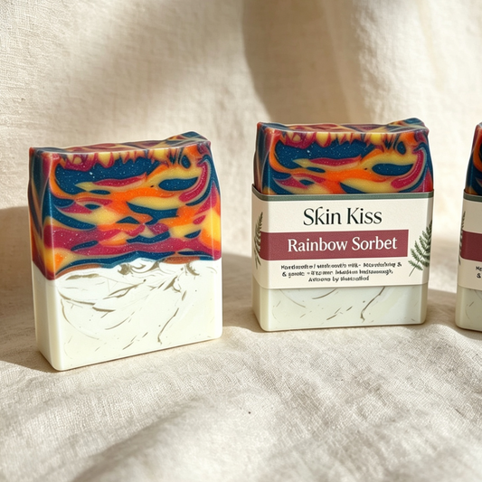 Rainbow Sherbet | Fun Fruity Artisan Soap Bar