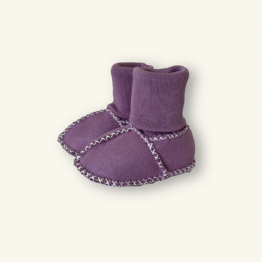 Mauve Mist Sheepskin Booties