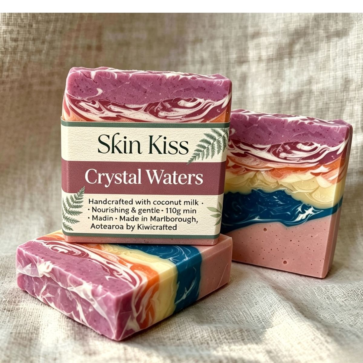 Crystal Waters | Aquatic Fresh Artisan Soap Bar