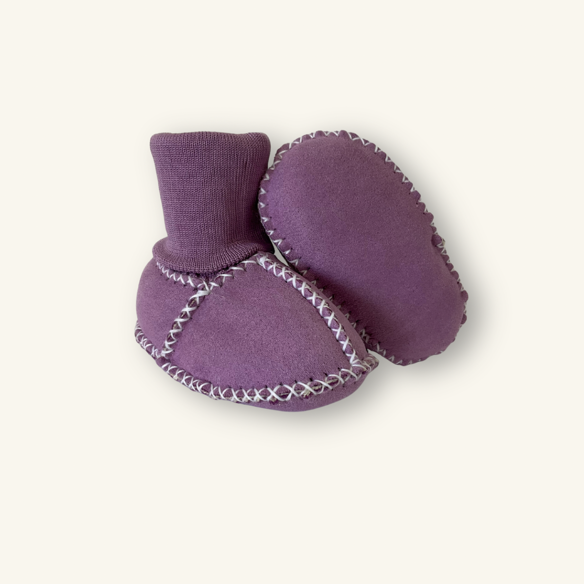 Mauve Mist Sheepskin Booties