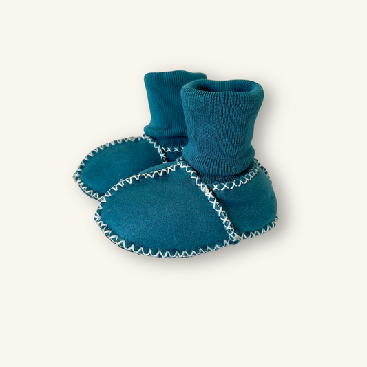 Mossy Meadow Sheepskin Booties