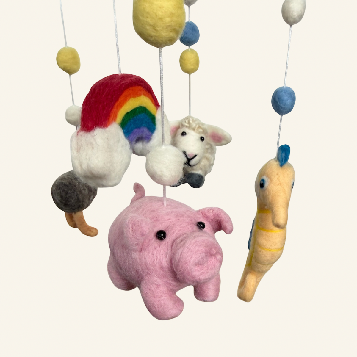 Rainbow Friends Needle Felt Mobile