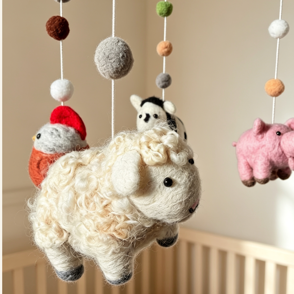 Little Farm Yard Needle Felt Mobile
