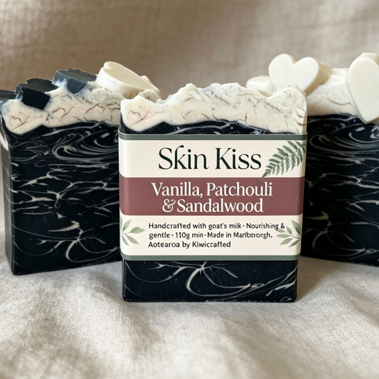 Vanilla, Patchouli & Sandalwood | Warm Woody Artisan Soap Bar