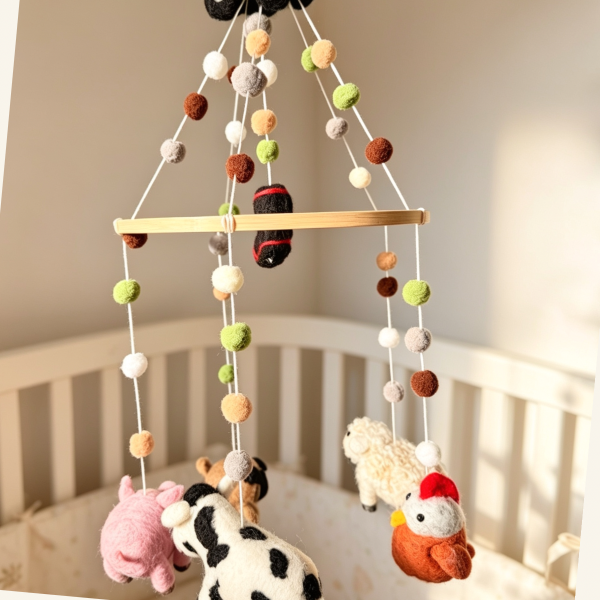 Little Farm Yard Needle Felt Mobile