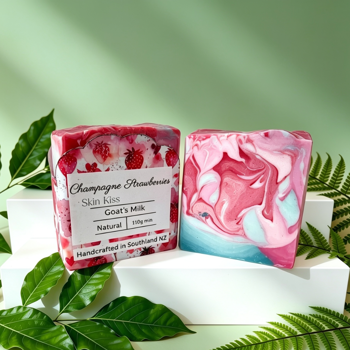 Champagne Strawberries | Effervescent Fruity Artisan Soap Bar