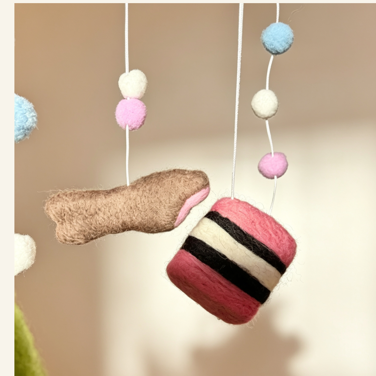Lollipop Skies Needle Felt Mobile
