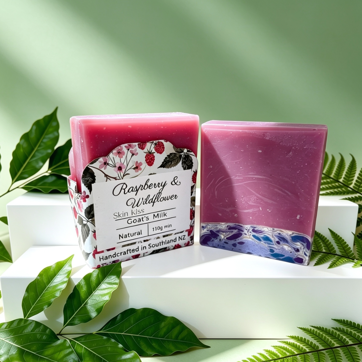 Raspberry & Wildflowers | Powdery Fruity Artisan Soap Bar