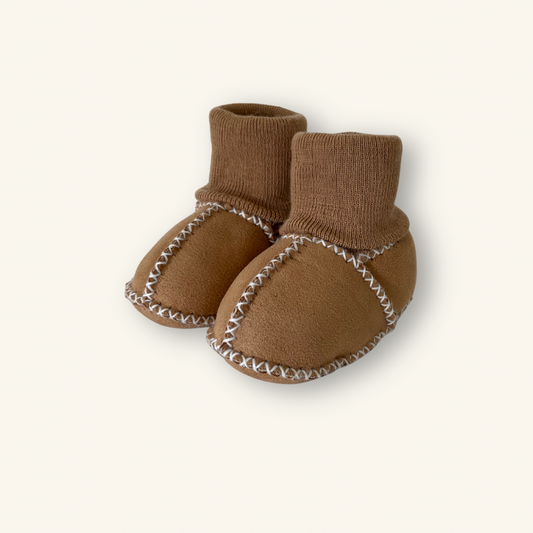 Toffee Hug Sheepskin Booties
