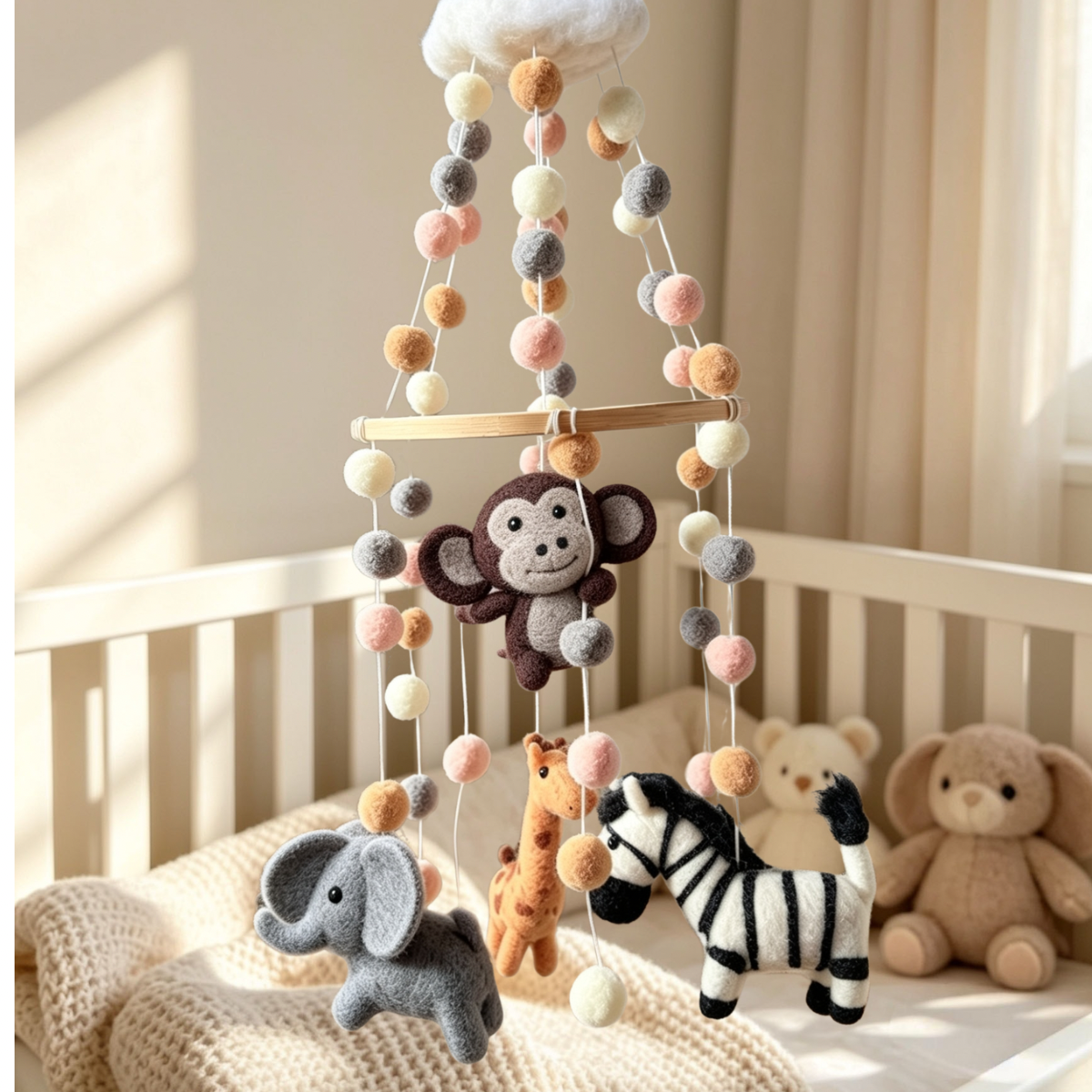 Wild Ones Needle Felted Baby Mobile