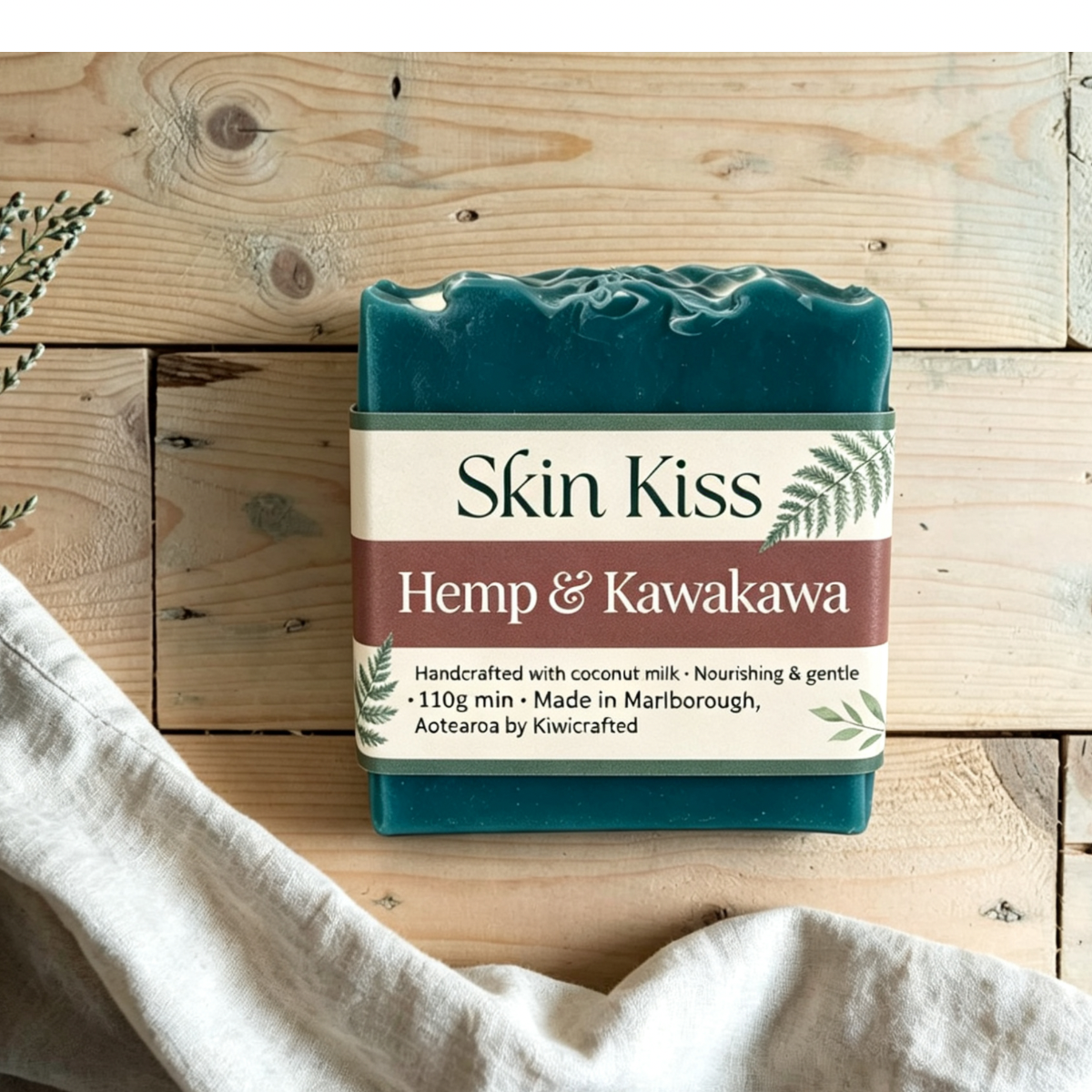 Hemp & Kawakawa | Soothing Herbal Artisan Soap Bar
