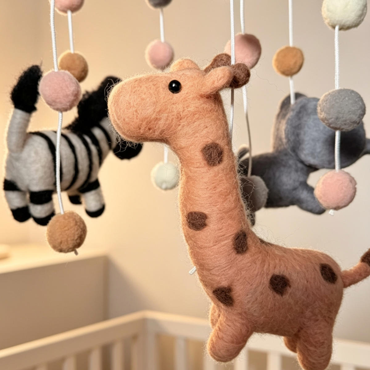 Wild Ones Needle Felted Baby Mobile