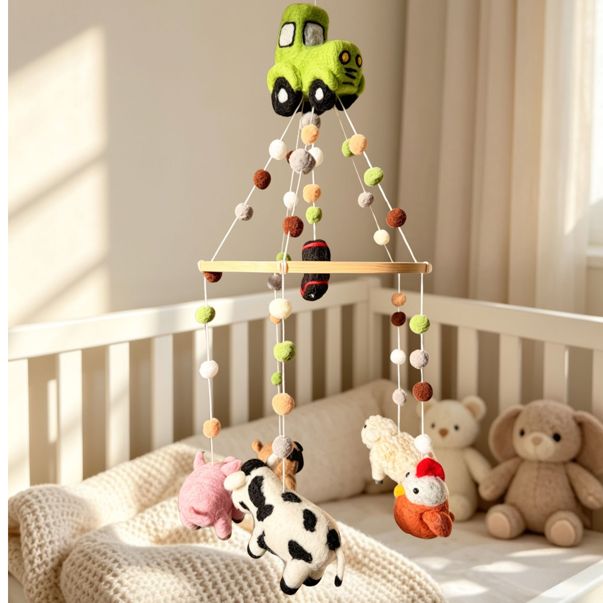 Little Farm Yard Needle Felt Mobile