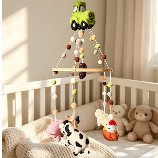 Little Farm Yard Needle Felt Mobile