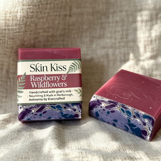 Raspberry & Wildflowers | Powdery Fruity Artisan Soap Bar