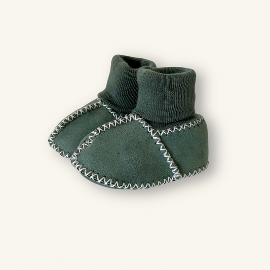 Willow Sage Sheepskin Booties