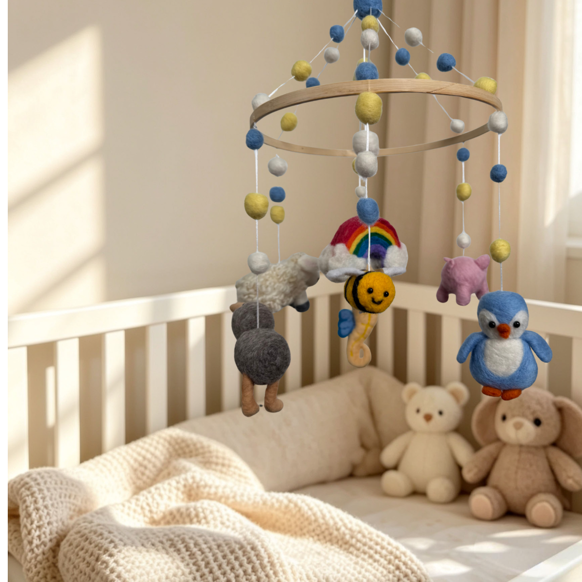 Rainbow Friends Needle Felt Mobile